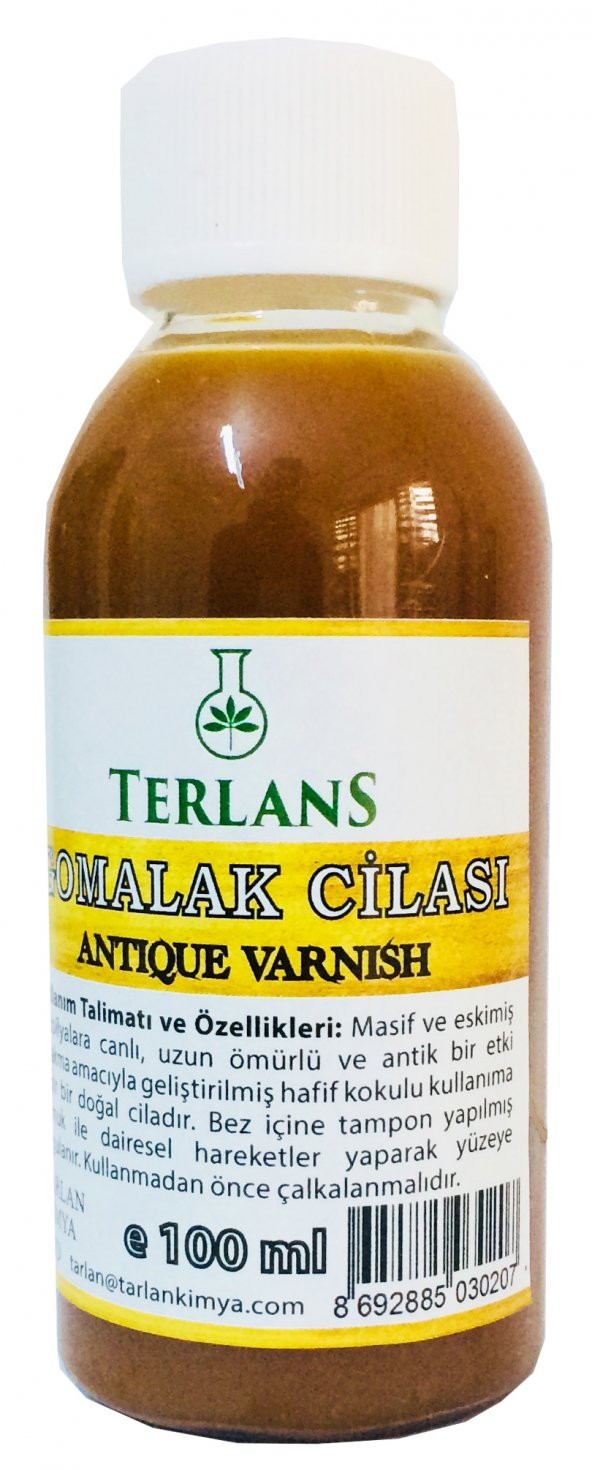 TERLANS Doğal Ahşap Cilası GOMALAK 100ml ANTİK VERNİK - Shellac - 4