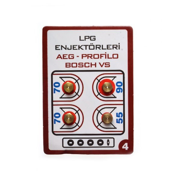 LPG OCAK MEMESİ ENJEKTÖR 4LÜ SET BÜTÜN MARKALARA uyumlu lpg tup - 2