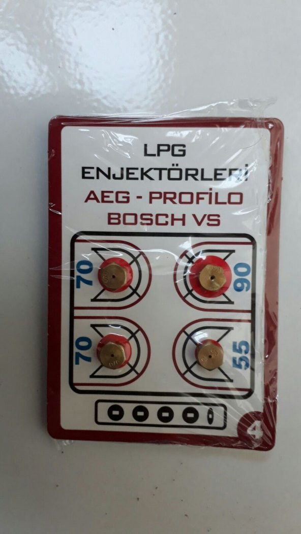 LPG OCAK MEMESİ ENJEKTÖR 4LÜ SET BÜTÜN MARKALARA uyumlu lpg tup - 5