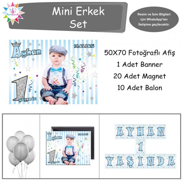 Gümüş Taçlı Temalı Mini Set