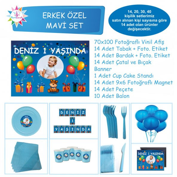 Doğum Günü Hediye Balonlu Özel Parti Set