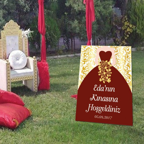Kına,Nişan,Düğün Gecesi Ayaklı Karşılama Panosu