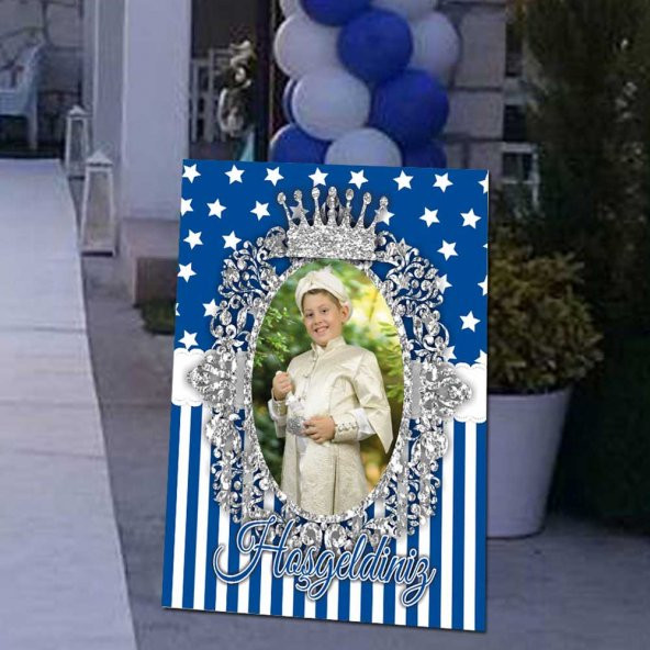 Sünnet Ayaklı Pano Kişiye Özel Resimli İsimli