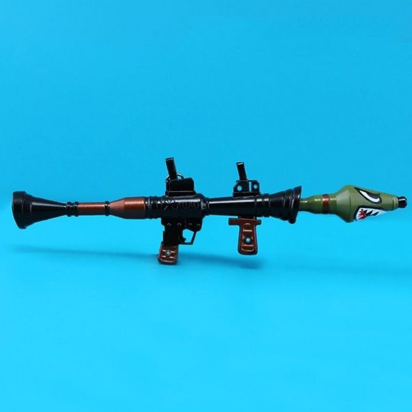Fortnite Battle Royal Epic Games RPG Rocket Launcher Bazuka Bazooka Anahtarlık Yeni Model 12 cm - 3