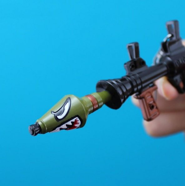 Fortnite Battle Royal Epic Games RPG Rocket Launcher Bazuka Bazooka Anahtarlık Yeni Model 12 cm - 5