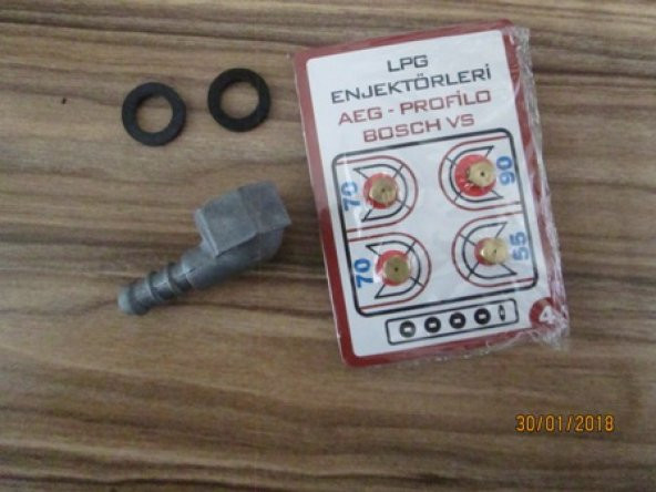 LPG OCAK MEMESİ ENJEKTÖR 4LÜ SETve DİRSEK BÜTÜN MARKALARA uyumlu