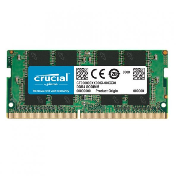 CRUCIAL 8GB 2133Mhz DDR4 SODIMM 1.2V DRx8 CL15 Notebook Ram CT8G4