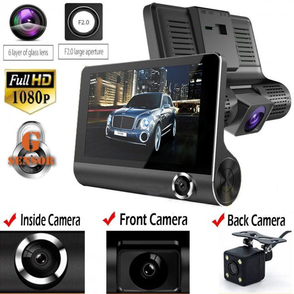 1080P Full HD Kayıt Ön Kamera Park Kamerası Araç içi Kamera Gece Görüşlü Araç Kamerası Angeleye