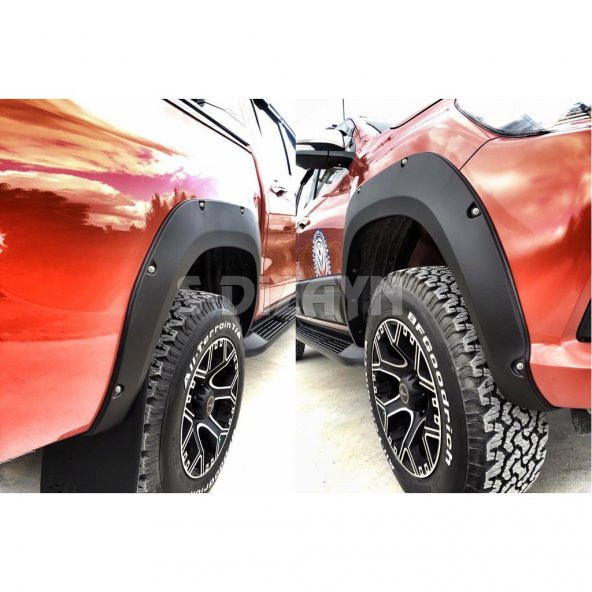 Toyota Hilux Çamurluk Kaplaması Dodik Seti Abs Plastik Vidalı