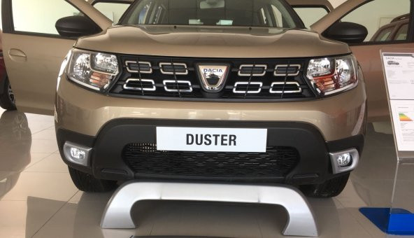 Dacia Duster 2018 Yeni Kasa Plaka Üstü Ön Tampon Koruması