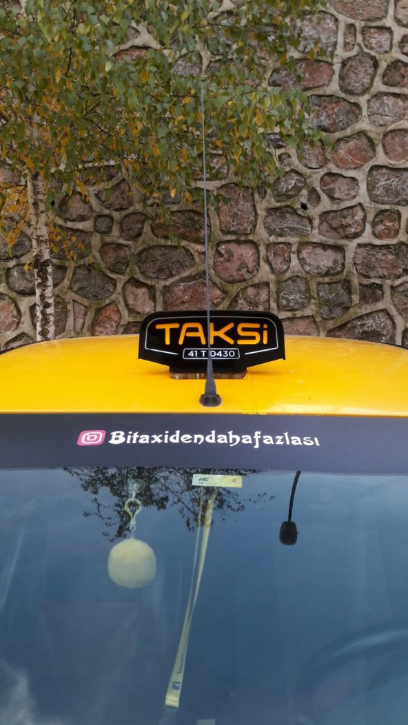 YENİ NESİL TAKSİ TEPE LAMBASI / PLAKA YAZILI - ÜCRETSİZ KARGO - 3