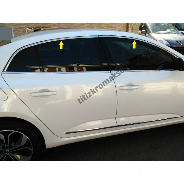 RENAULT MEGANE 4 SEDAN KROM CAM ÜST ÇITASI AKSESUARI 6 PARÇA - 1
