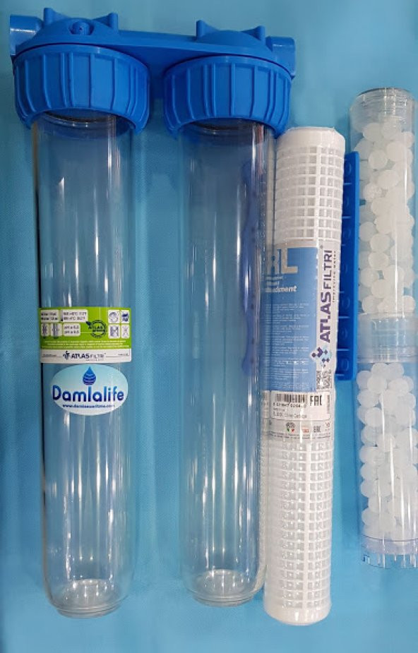 Atlas 20Inç Tortu Ve Kireç Önleyici 2Li Kuyu Suyu Arıtma Filtre - Resim 2