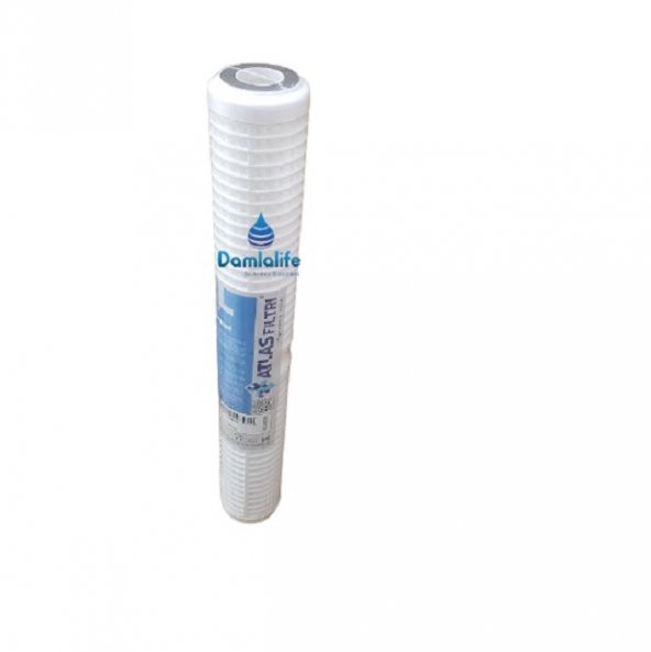 Atlas 20 Inç Yıkanabillir 50 Micron Tortu Filtresi Kuyu Suyu - 3