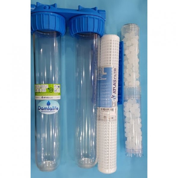 Atlas 20Inç Tortu Ve Kireç Önleyici 2Li Kuyu Suyu Arıtma Filtre ürün görseli 1