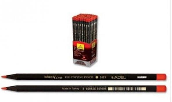 adel blackline kırmızı kopya kalemi