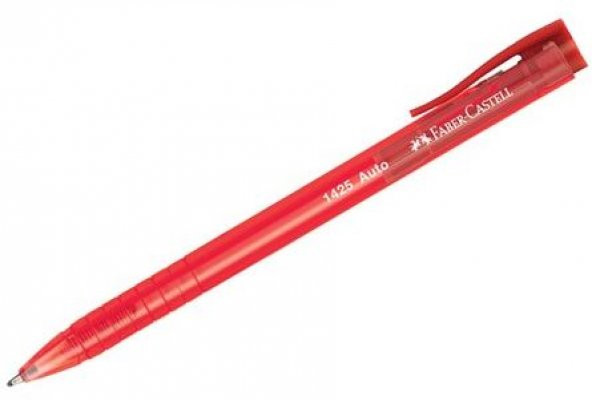 Faber Castell 1425 Auto Tükenmez Kalem kırmızı