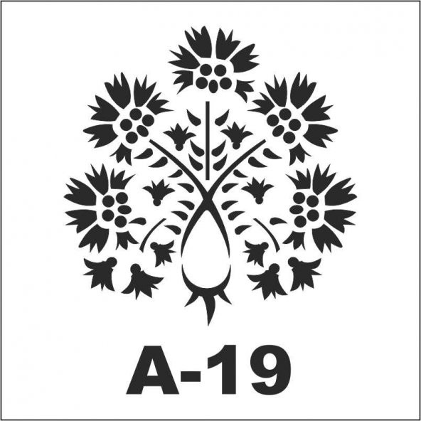 A-19 Artebella Stencil 20x20 Cm