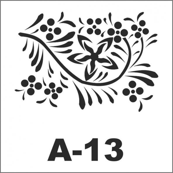 A-13 Artebella Stencil 20x20 Cm