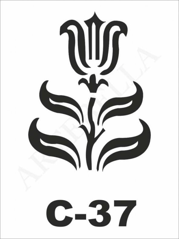 C-37  Artebella Stencil 15x20 Cm