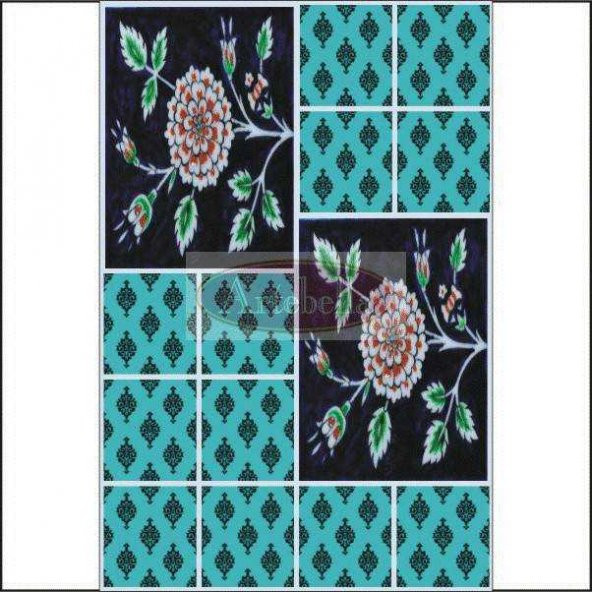 Artebella Mozaik Kolay Transfer 1556v Koyu Zemin 23x34cm