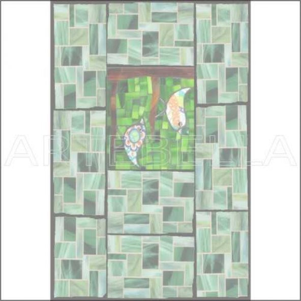 Artebella Mozaik Kolay Transfer 1570k Koyu Zemin 23x34cm