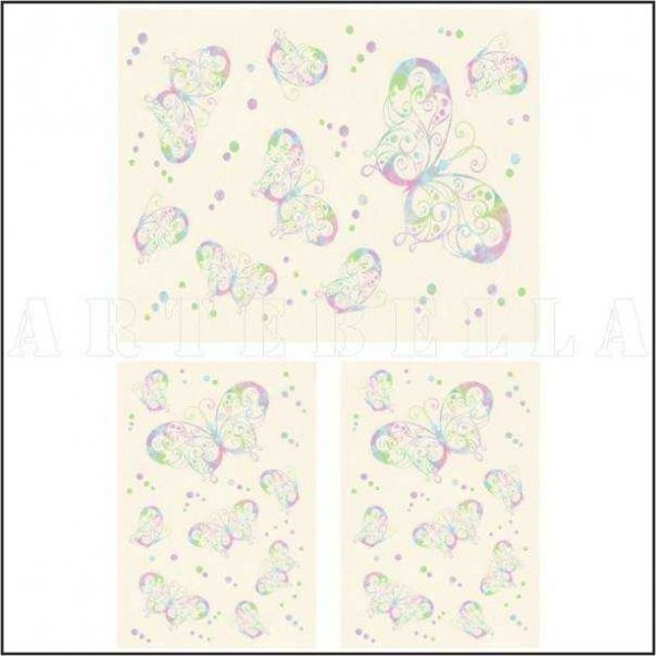 935k Artebella Soft Transfer  Koyu Zemin 23x34 cm