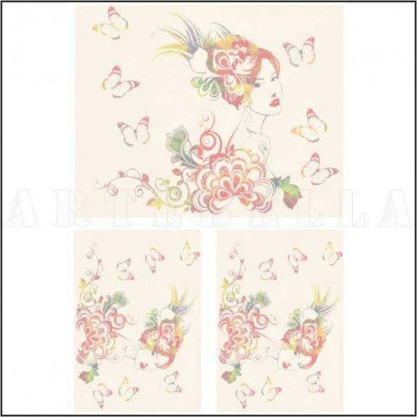 930k Artebella Soft Transfer  Koyu Zemin 23x34 cm