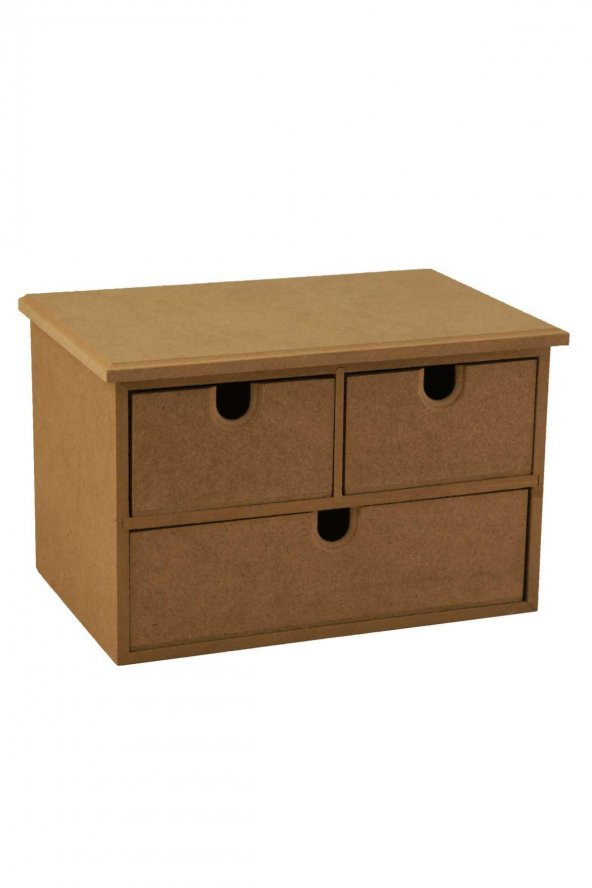 Akt066 Artebella Ahşap Mdf Çekmeceli Kutu 21x16x15cm - 2