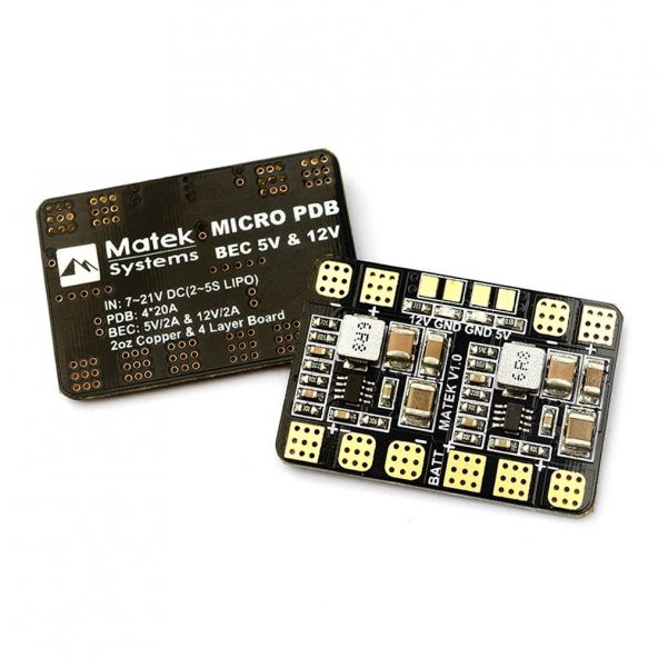 MATEKSYS - Micro PDB w/ Bec 5V & 12V