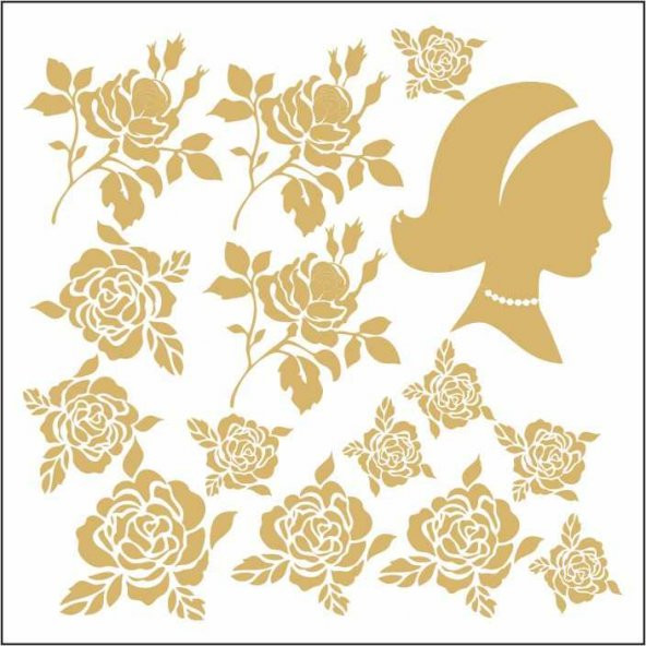 7330g Artebella Gold Transfer 16 x 16 Cm