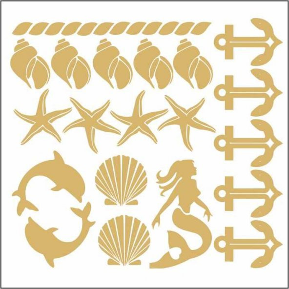 7328g Artebella Gold Transfer 16 x 16 Cm