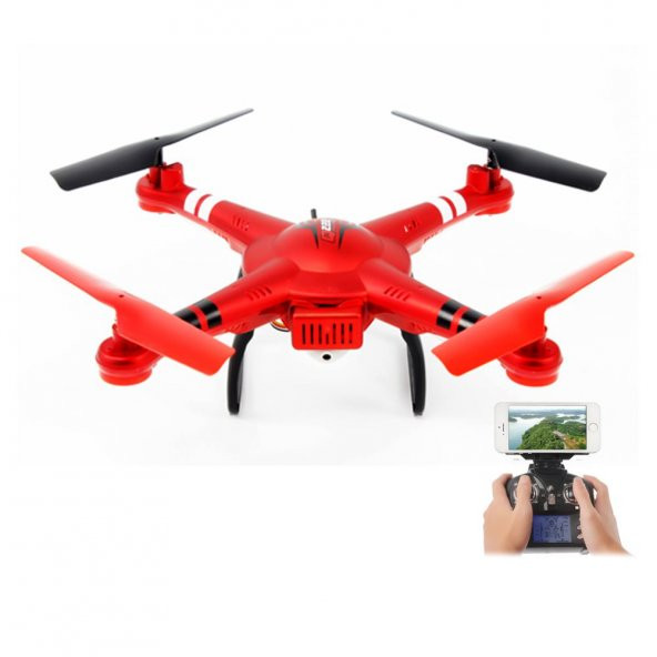 WL TOYS - Q222K Kırmızı - Kameralı Drone