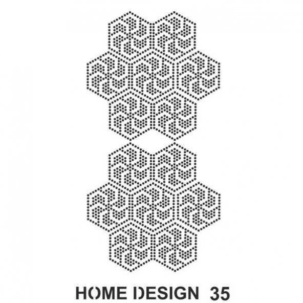 Hds35 Artebella Home Desıngn Stencıl 35x50 Cm
