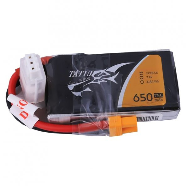 TATTU - 650mAh 7.4V 75C 2S1P LiPo Batarya