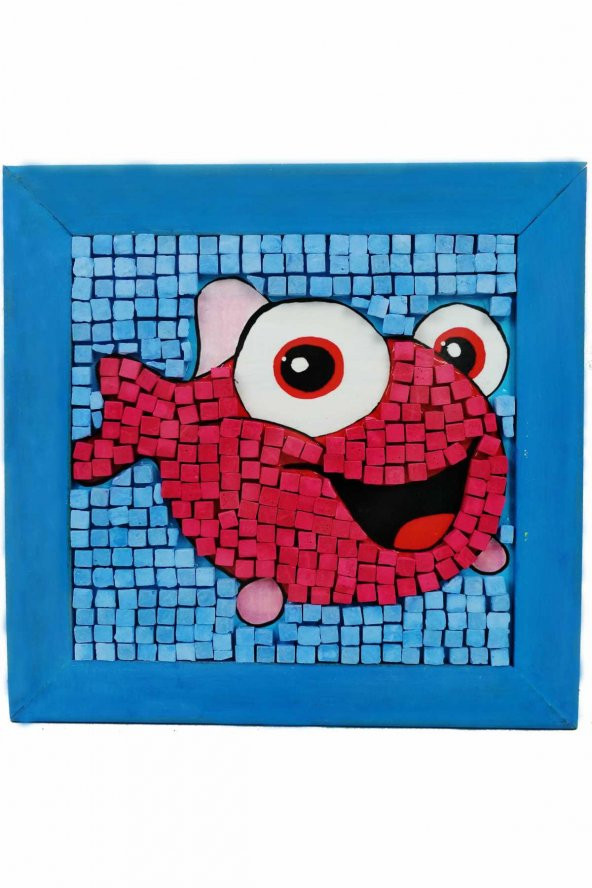 15 I Çocuk Ahşap Çerçeveli Seramik Mozaik Set 20x20 cm - 6