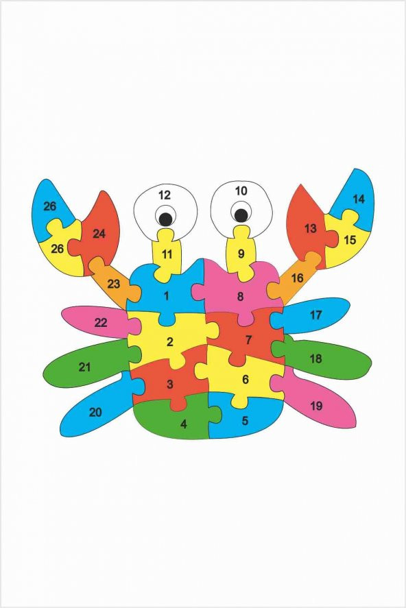 Çocuk Eğitici 24 Parça Puzzle I Akrep +3 Yaş - 4