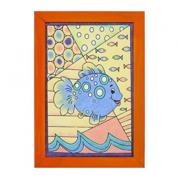 08 I Ahşap Çerçeveli Mandala Tuval Boyama Seti + 6 Yaş 20x30 cm - 3