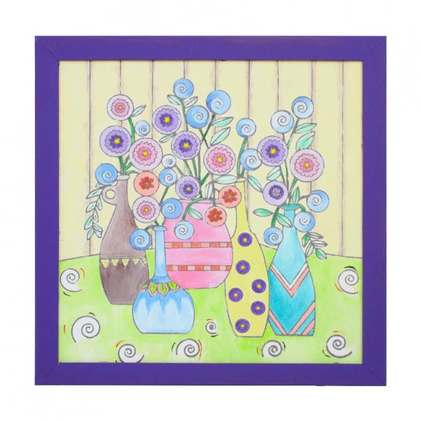 09 I Eğitici Ahşap Çerçeveli Tuval Boyama Seti + 6 Yaş 32x32 cm - 3