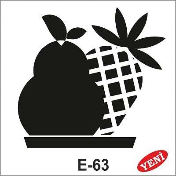 E-63  Artebella Stencil 10x10 Cm