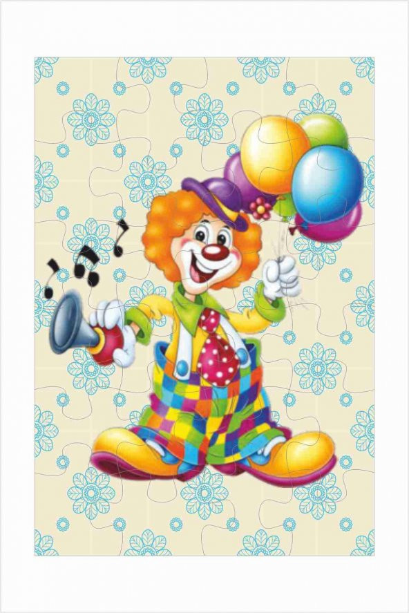 Çocuk Eğitici 24 Parça Puzzle I Palyaço +6 Yaş - 5