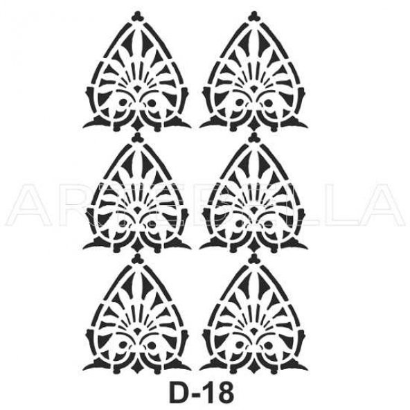 D-18  Artebella Stencil 20x30 Cm
