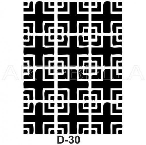 D-30  Artebella Stencil 20x30 Cm