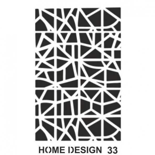 Hds33 Artebella Home Desıngn Stencıl 35x50 Cm