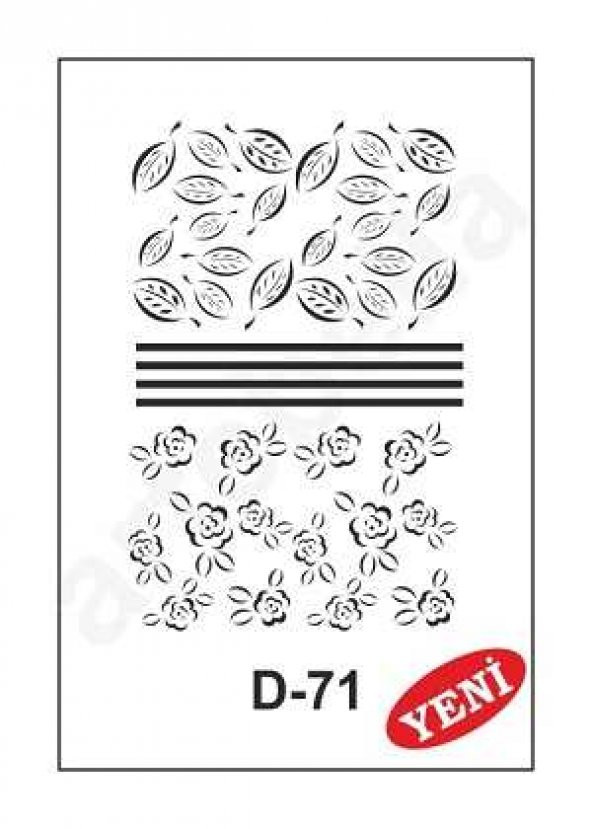 D-71  Artebella Stencil 20x30 Cm