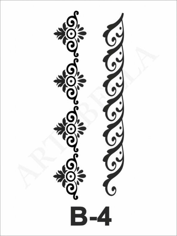 B-4 Artebella Stencil 10x20 Cm