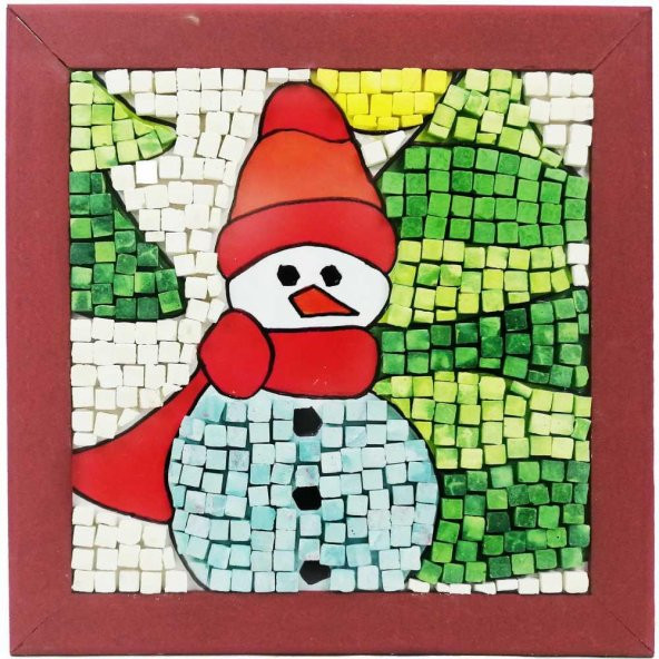 09 I Çocuk Ahşap Çerçeveli Seramik Mozaik Set 20x20 cm - 3