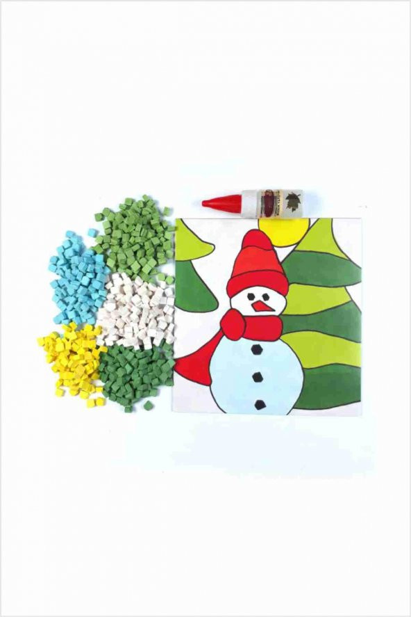 09 I Çocuk Ahşap Çerçeveli Seramik Mozaik Set 20x20 cm - 5