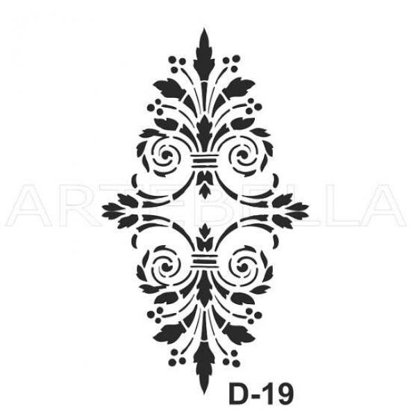D-19  Artebella Stencil 20x30 Cm