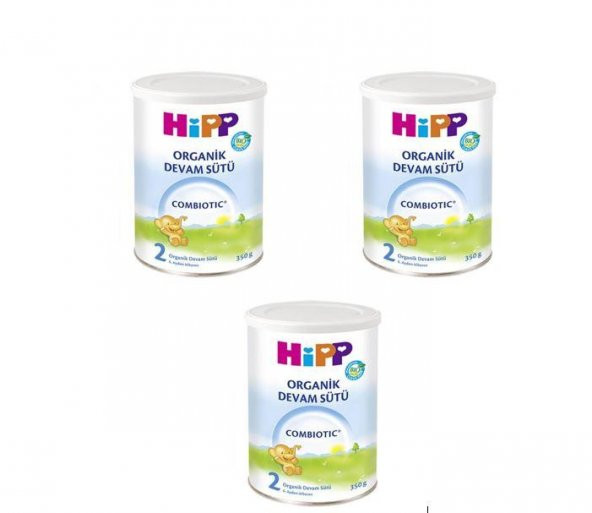 Hipp 2 combiotic organik devam sütü 350 gr 3lü